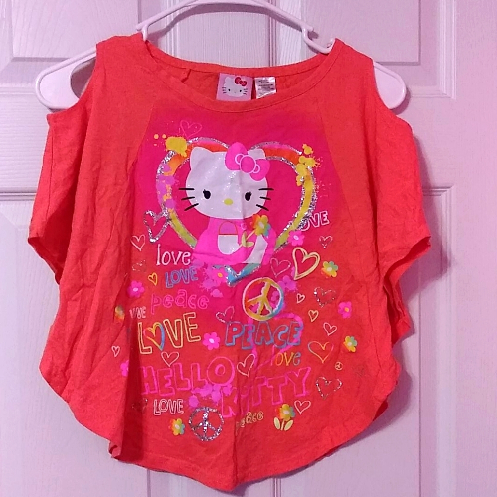 Cold Shoulder Hello Kitty Blouse